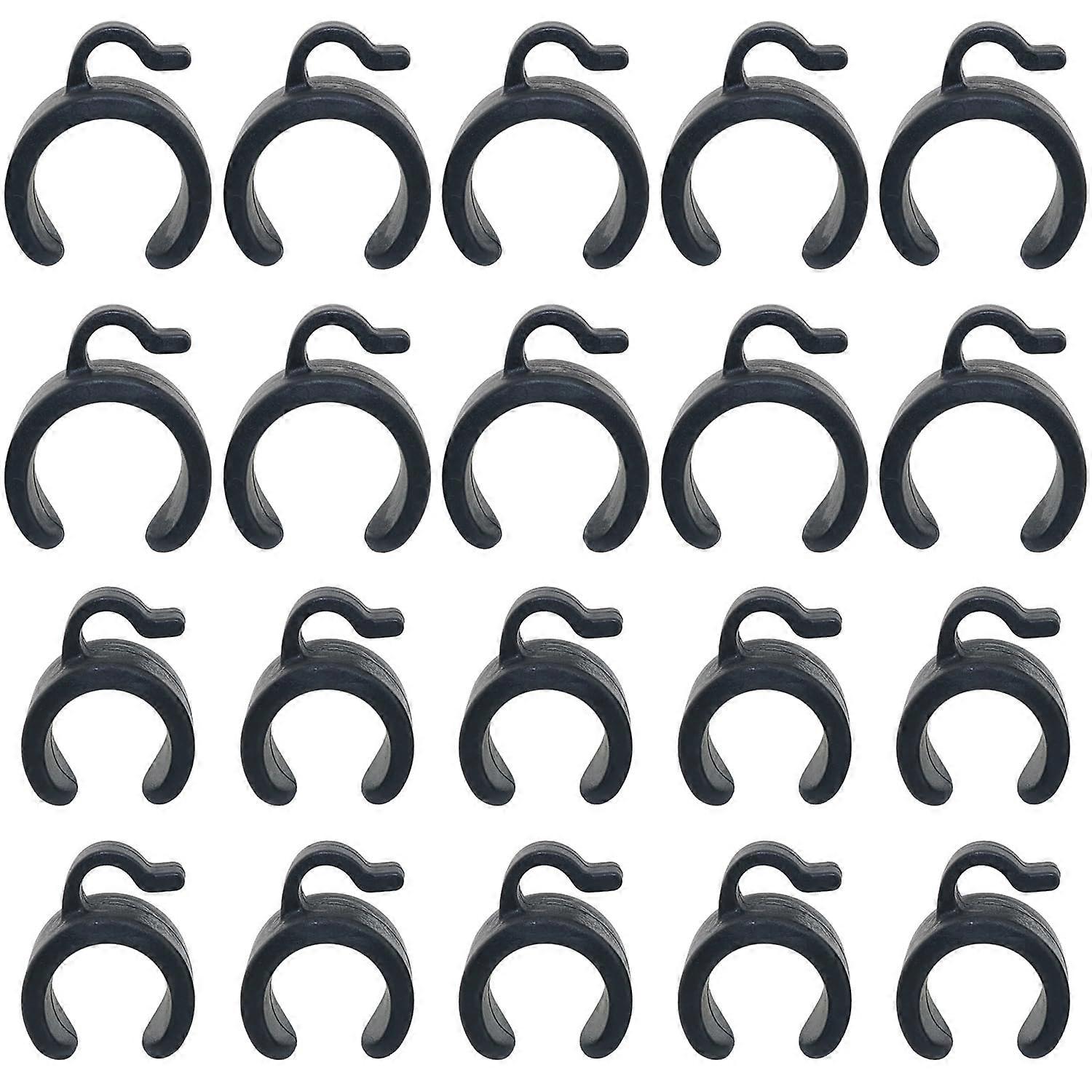 20PCS Plastic Cable Clamps 20mm 25mm for Tripod Stands Microphone Projector Secure Management