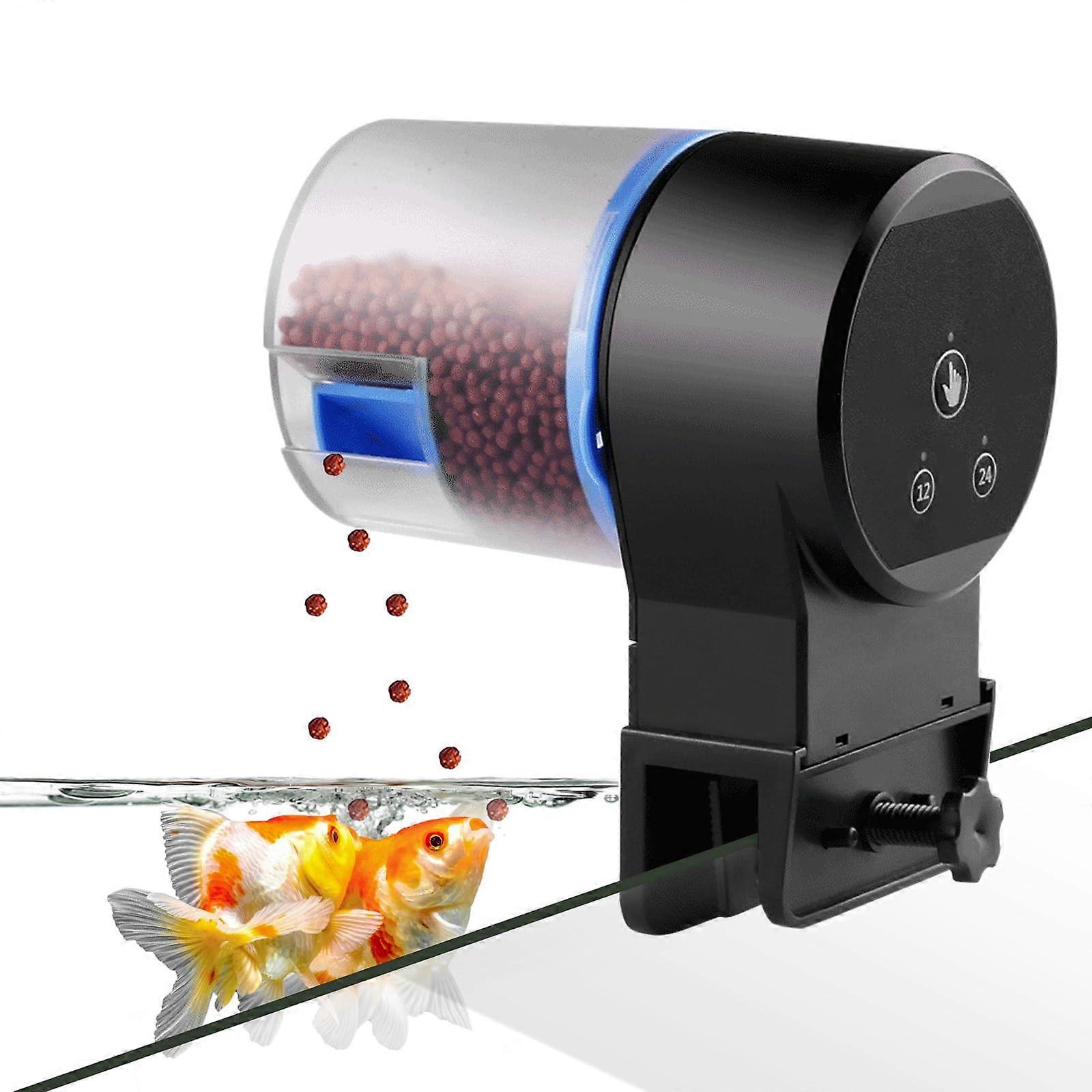Automatic Fish Feeder with Timer, Moisture Proof, Large Capacity, Battery Operated for Aquarium Vacation