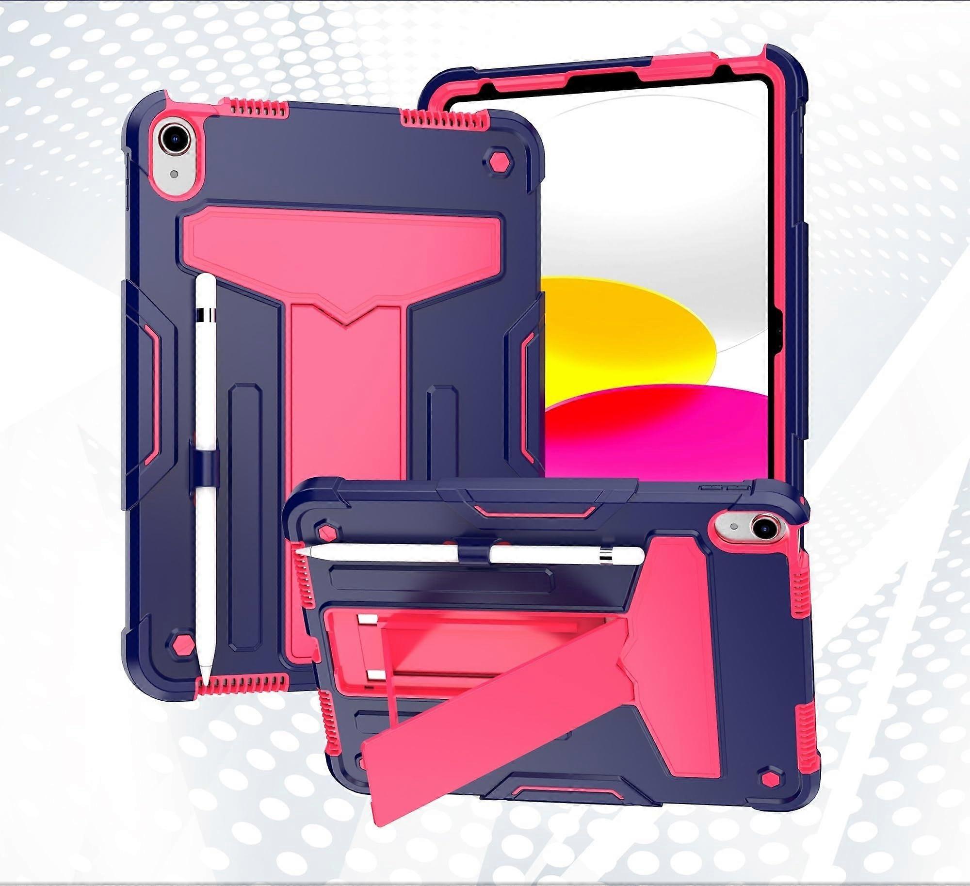 Case for iPad 11th Generation 2025 Rugged Shockproof Triple Layer Cover with Adjustable Kickstand