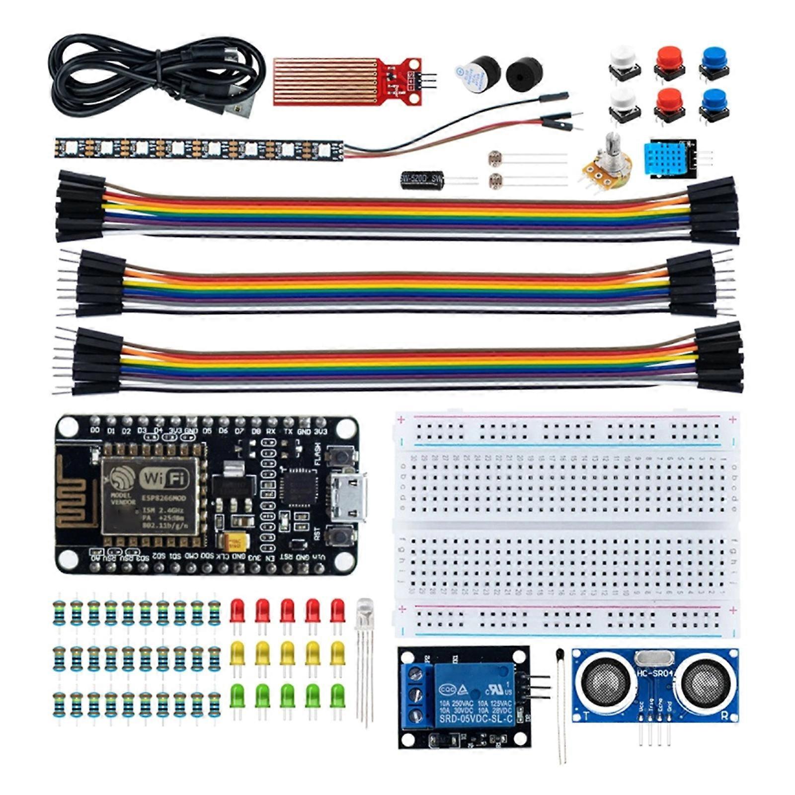Automation Kit Professional Starter Kit Full Version Electronics ESP8266 WIFI Training Kit Development Board Multicolor