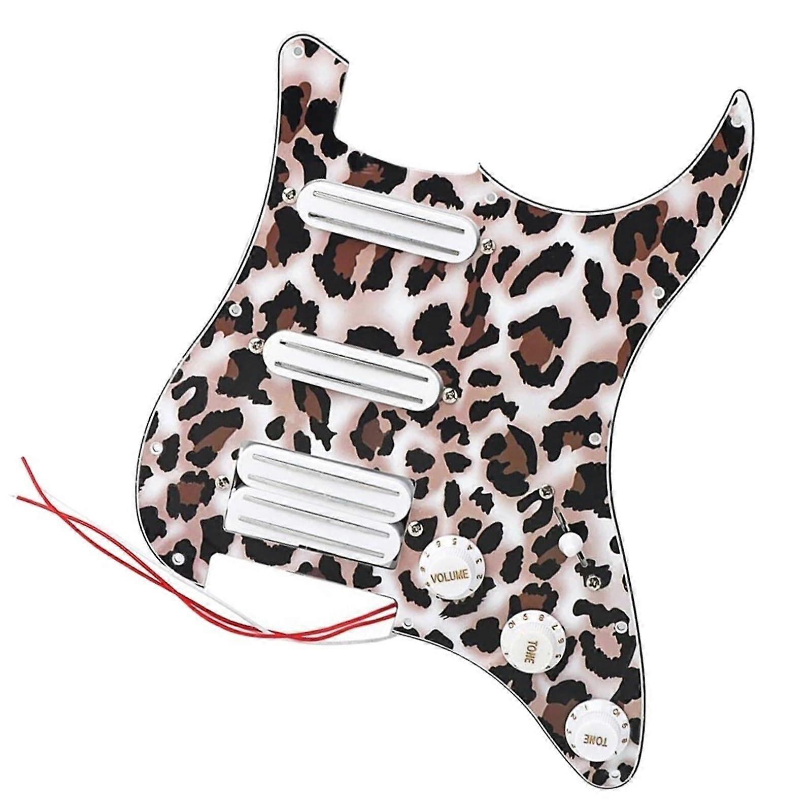 Prewired SSH Pickguard for Stratocaster with 5Way Switch and 3Ply Durable Design for Easy Install