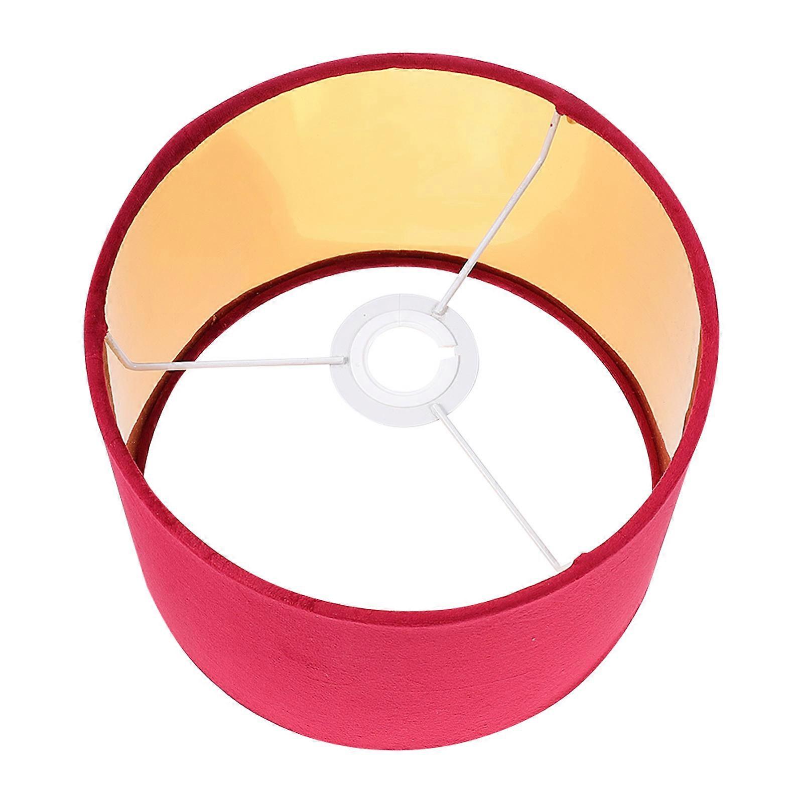 Red Velour Table Lamp Shade for Decor 1Pcs Durable Cloth Light Accessory