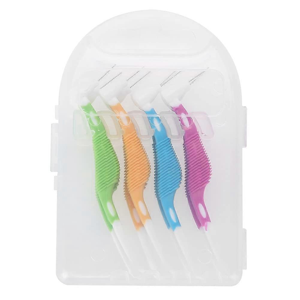 Interdental Brushes with Comfortable Bow Grip, Soft Disposable Tooth Picks for Precise Teeth Cleaning