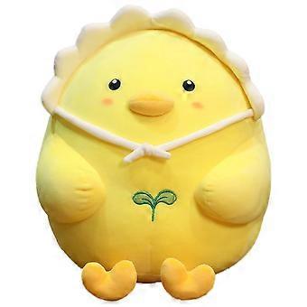 11.8 Inch Yellow Plush Chicken Pillow  Soft Kawaii Stuffed Animal Toy, Squishy Hug Gift for Kids