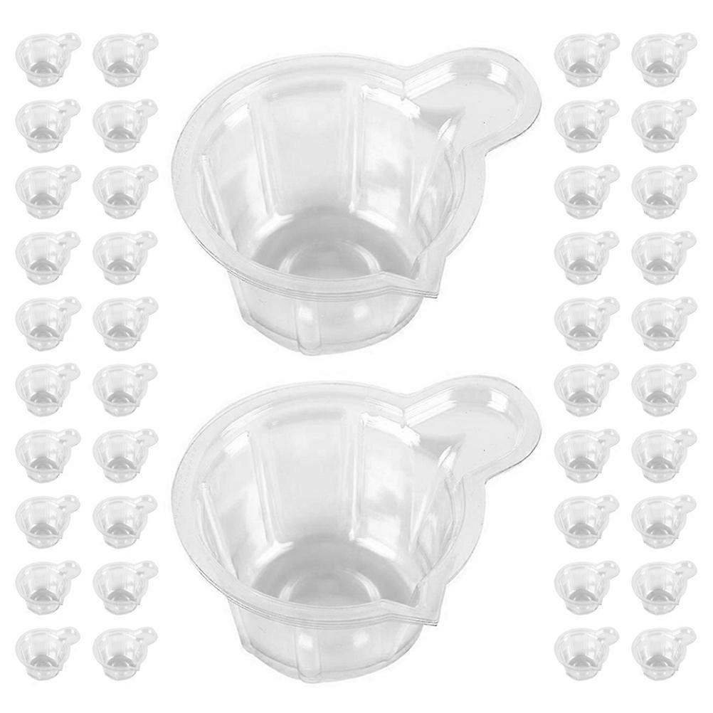 Epoxy Mixing Cups Plastic Cup for Storage Use 100Pcs Transparent Holder