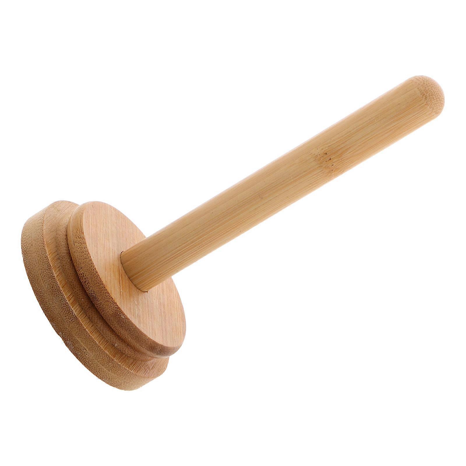 Khaki Wooden Yarn Holder for Craft Featuring Rotating Function 1Set Organizer