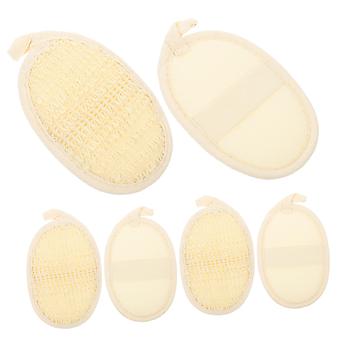 Juego de 6 almohadillas exfoliantes corporales de lufa para una exfoliación profunda y una piel suave. Uso diario en la ducha.