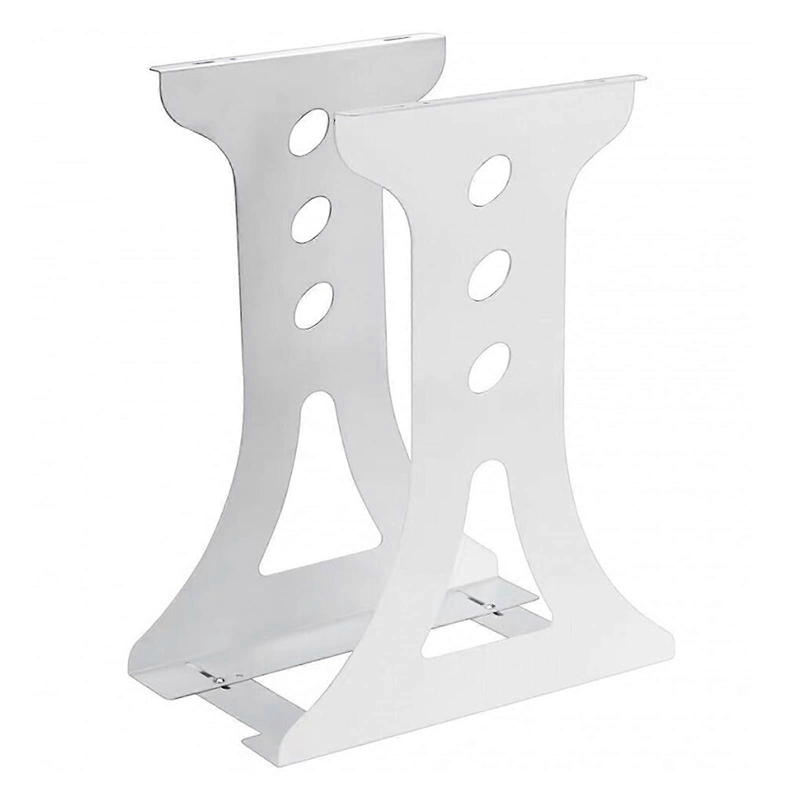 Adjustable Under Desk PC Tower Mount White CPU Holder SpaceSaving Heavy Duty Computer Stand