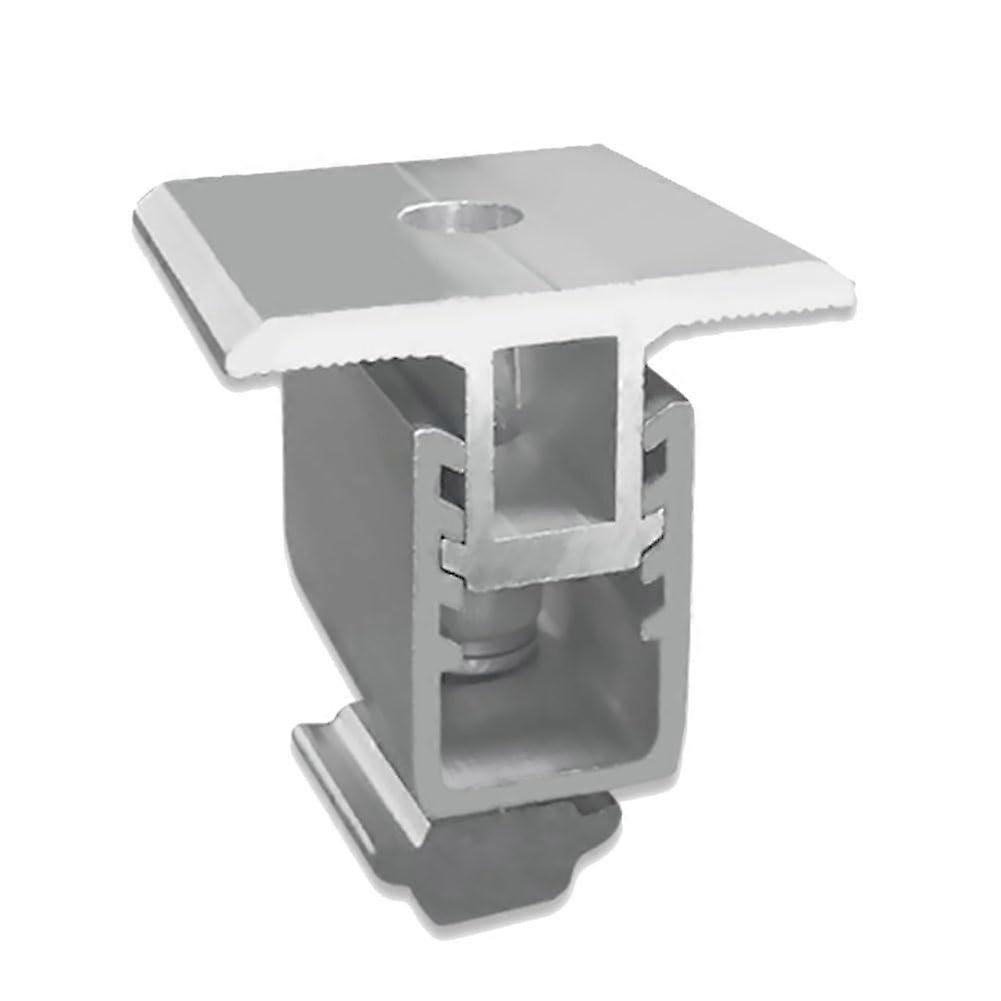 10PCS Adjustable Solar Panel Mounting Brackets Middle Clamp Kit 30/35/40mm for RV Roof