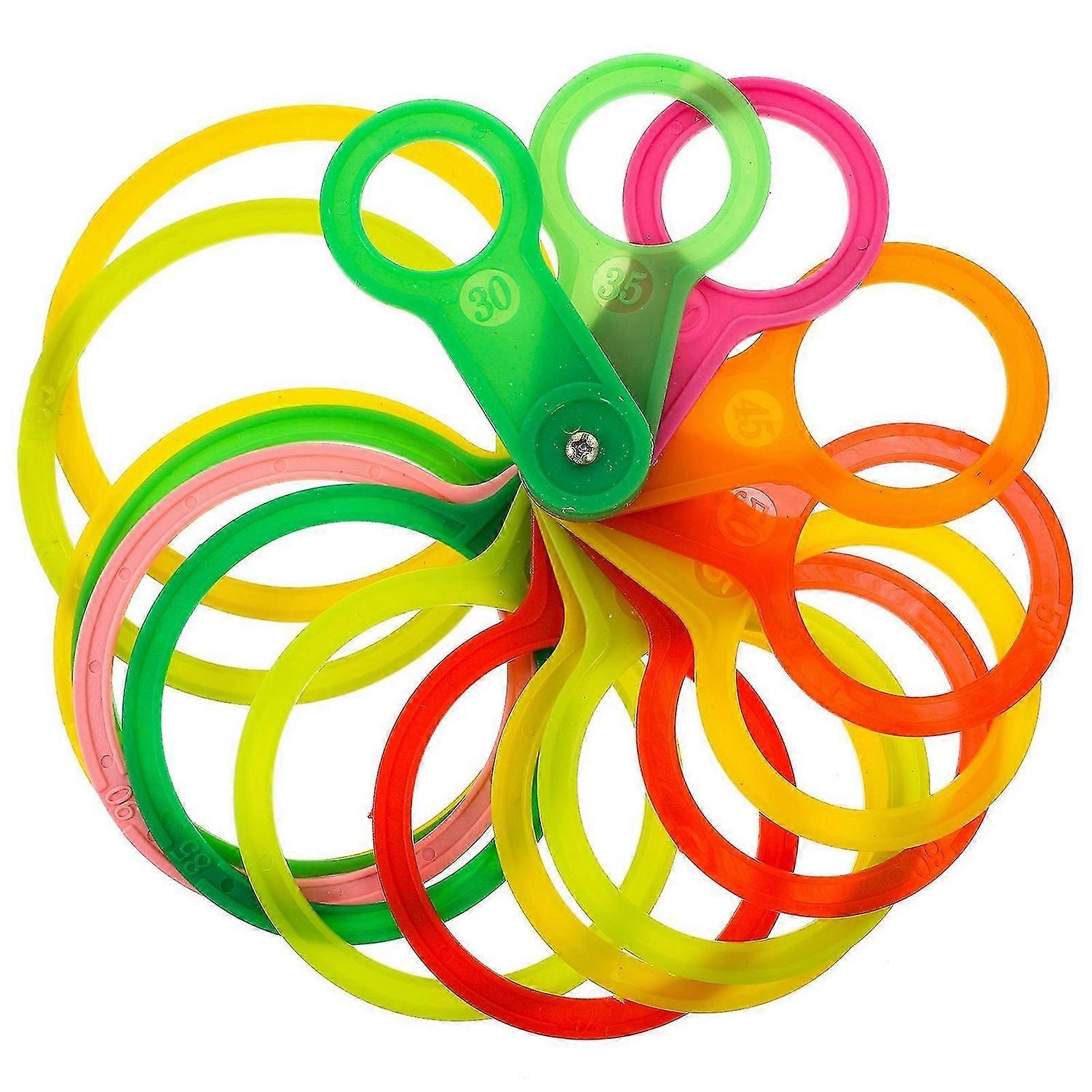 Plastic Fruit Measurement Tool for Oranges and Citrus Diameter Gauging for Fruit Classification Durable Set