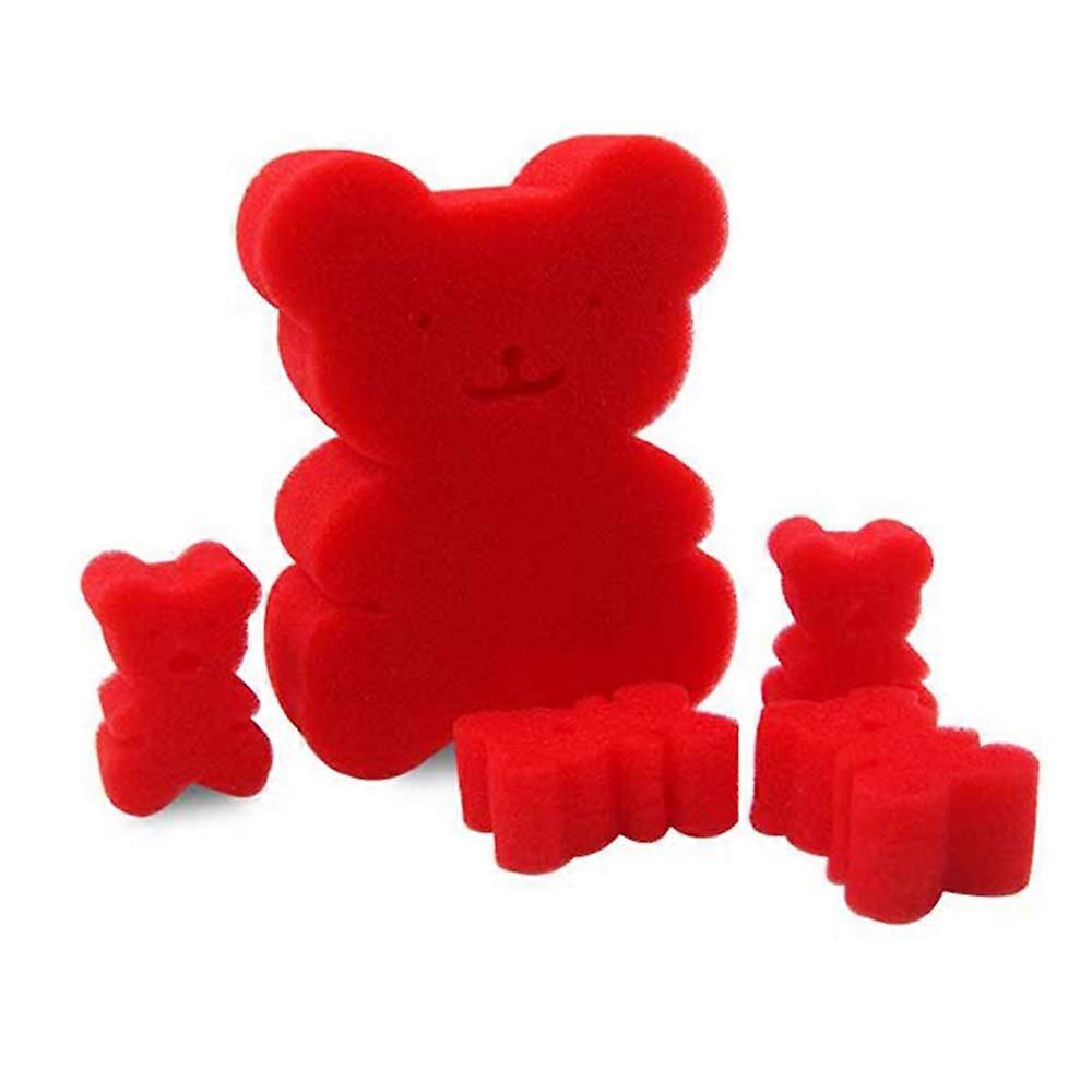 5 Piece Magic Sponge Bears Set Cute Multiplying Trick Soft Squeeze Props for Close Up Children's Magic