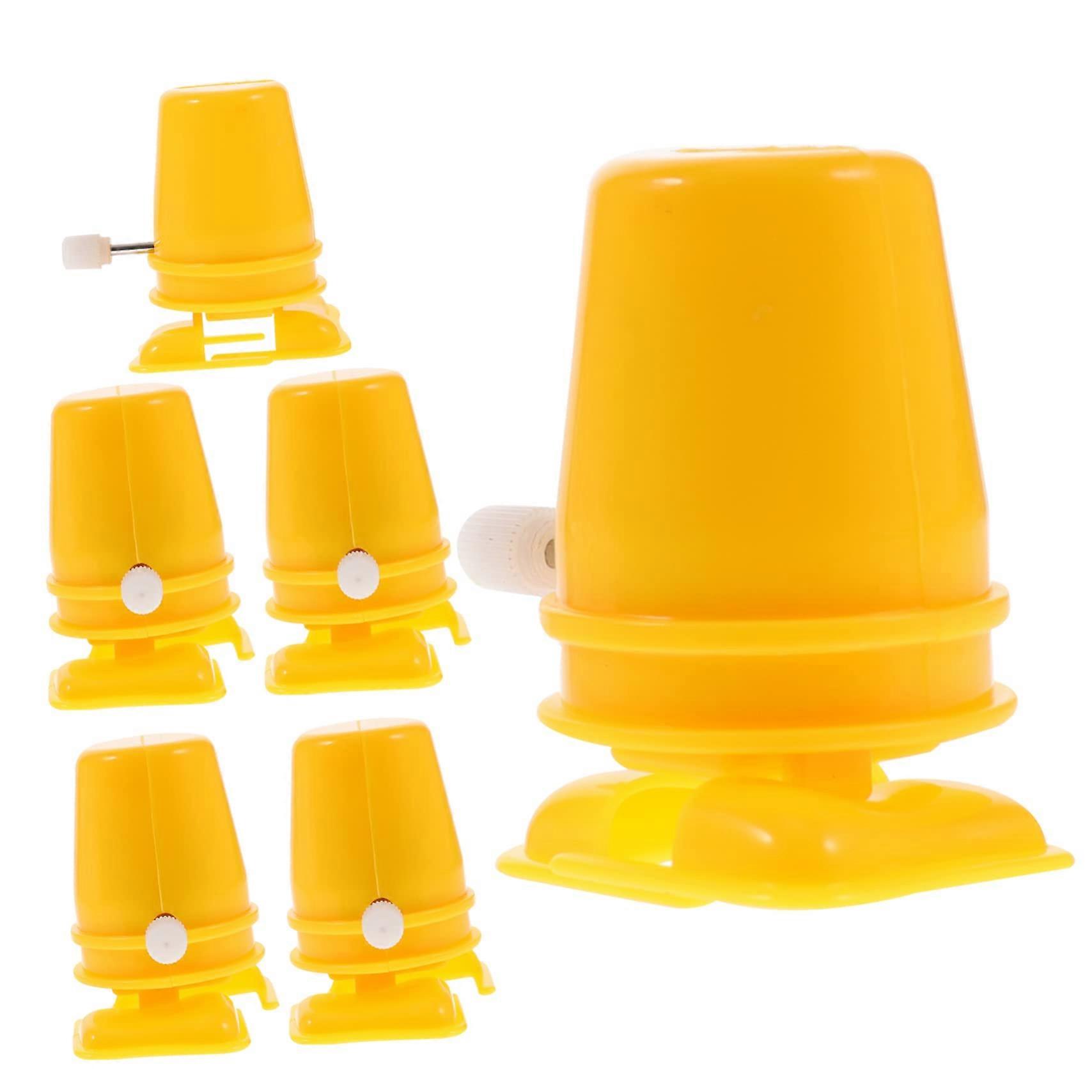 6Pcs Plastic Wind Up Toy Mechanism for DIY Clockwork Movement Robots Crafts Quick