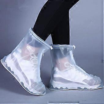 Waterproof Shoe Covers Matte White WearResistant NonSlip Rain Boot Covers for Men and Women