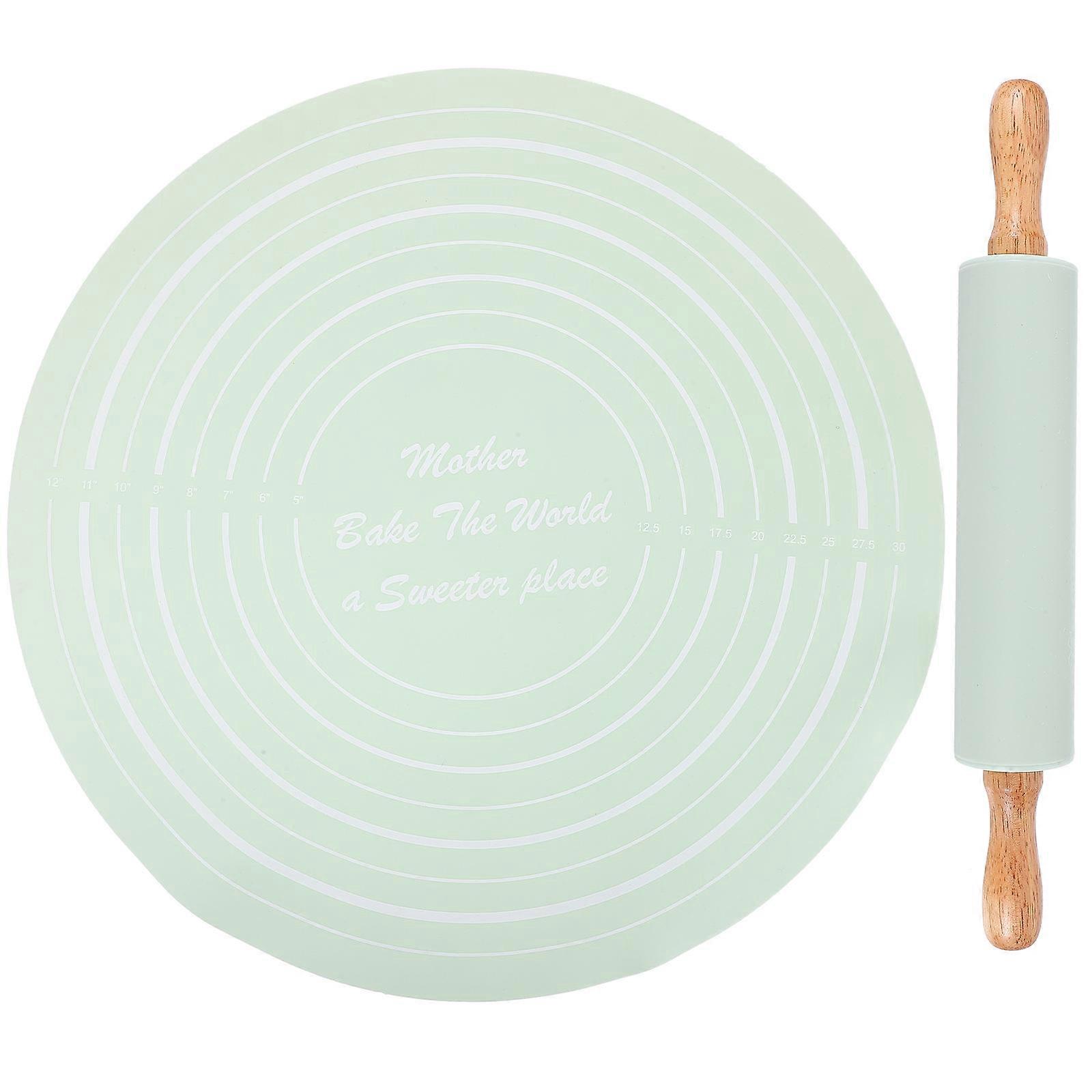 Silicone Baking Mat Bread Rolling Mat for Pastry Nonstick Surface 1Set