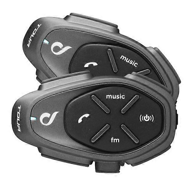 Interphone Tour HD Motorcykel Intercom 1500 M Sort