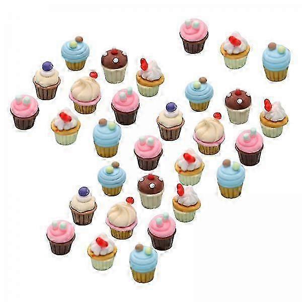 30x Mini Cupcake Decor Set for Phone