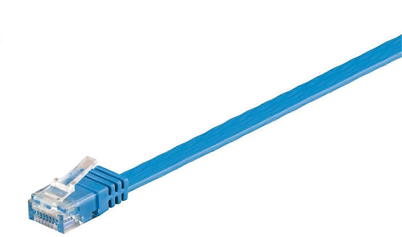 MicroConnect CAT6 U/UTP FLAT Network Cable 1m Blue
