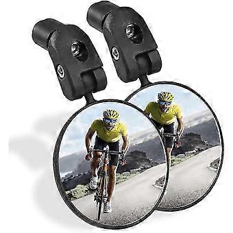 Bike Mirror, 2pcs Adjustable Bicycle Riding Rear View Mirror, 360 Rotatable Handlebar Rearview Mirrors For Mountain Road Cycling Bikes