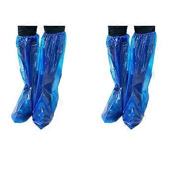 100 Stück wasserdichte Einweg-Langschuhüberzüge Teppichreinigung Überschuhe Schützend "--ZZ1
