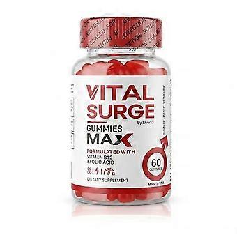 Vital Surge Gummies Max with Viamin B12, 60 Gummies