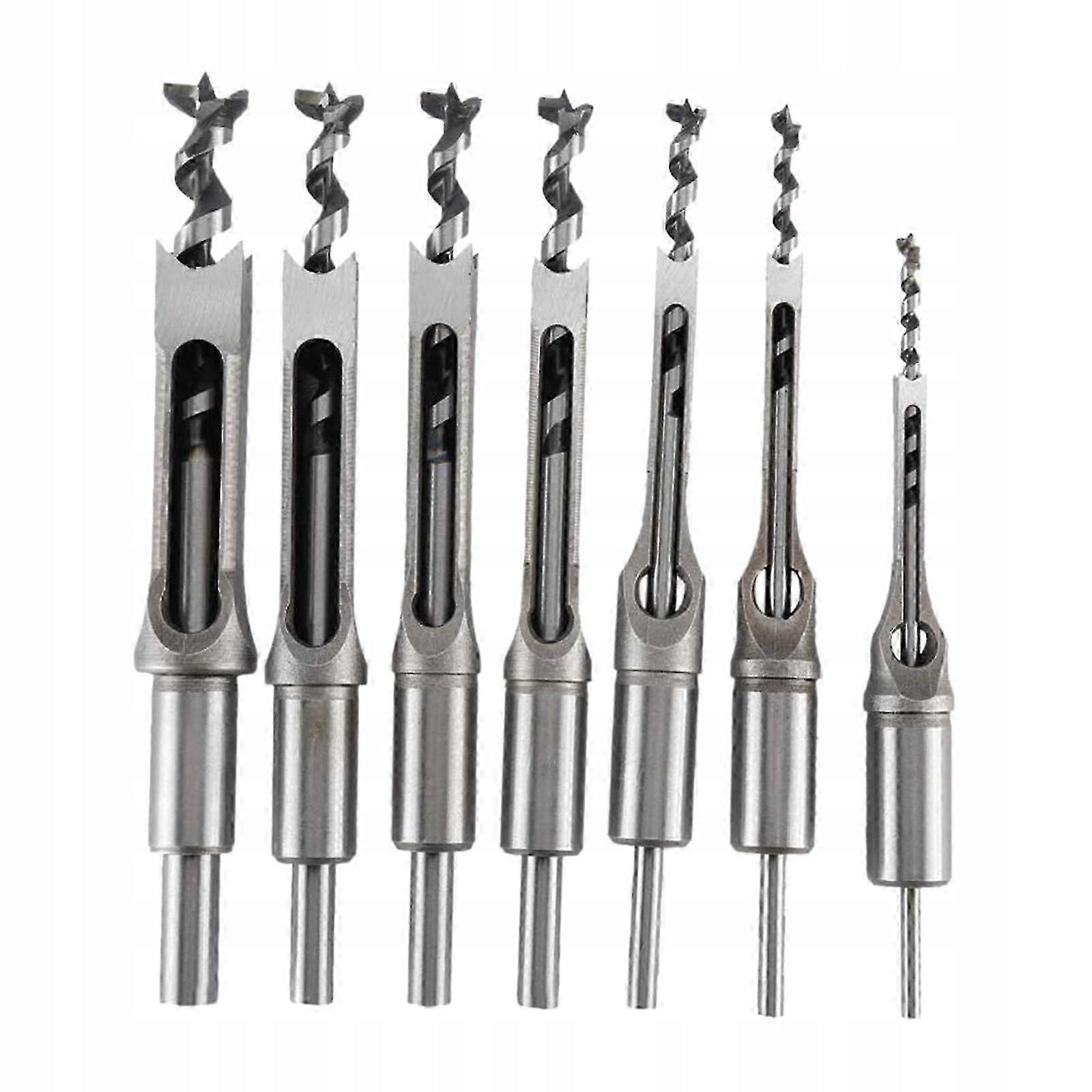 Square Bits Woodworking Mortising Chisels 7pcs A