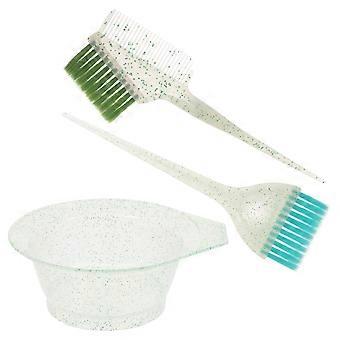 Hair Dye Mixing Bowl and Brush for Salon Use with 2Sets