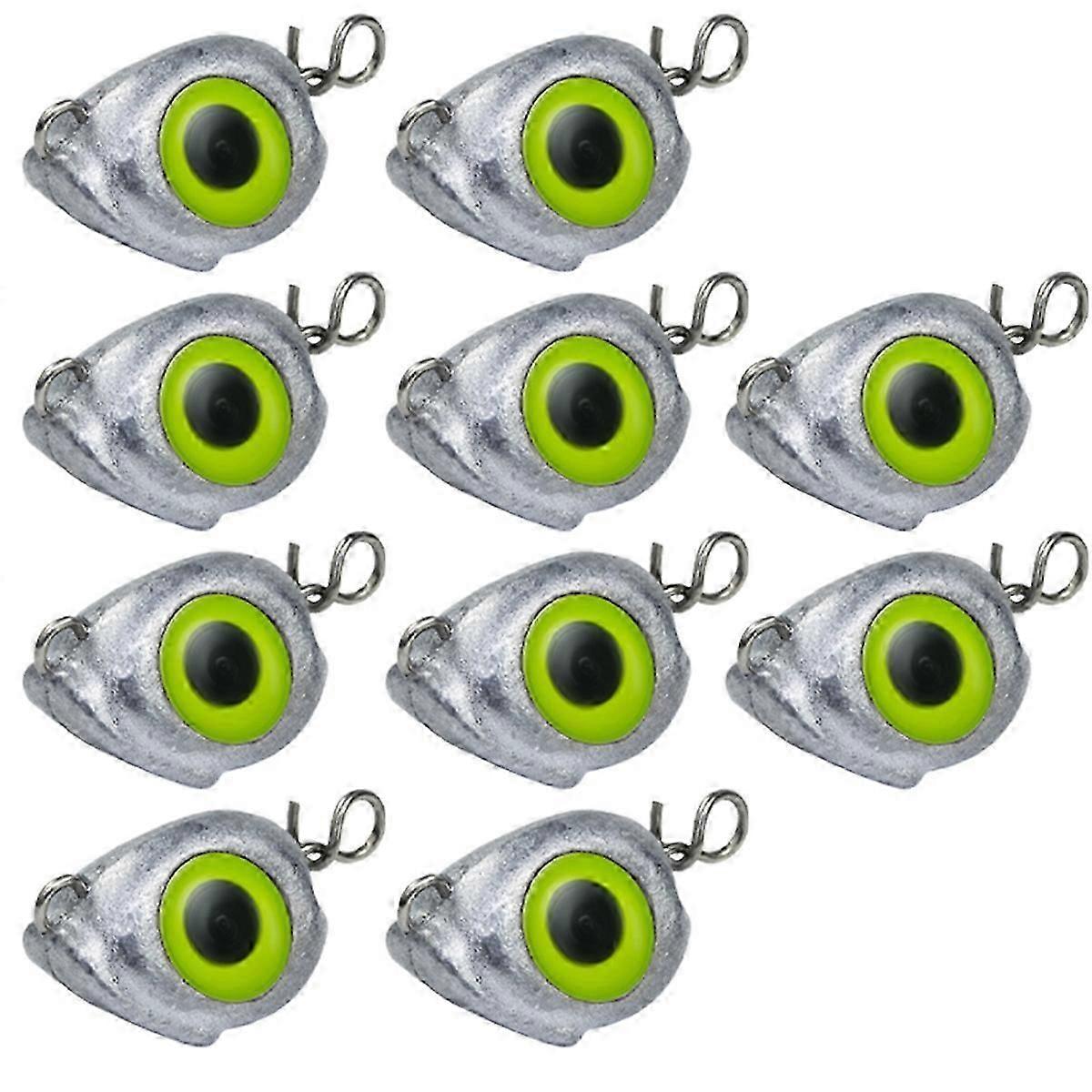 10pcs Swing Jig Head Weights Soft Lure Group Sinker Weights 5g