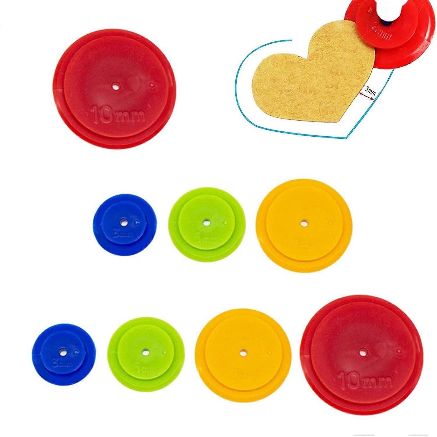 Sewing Tracking Wheels Stitching Work Parallel Tracking Wheels Thread Drawing Wheels(8pcs)