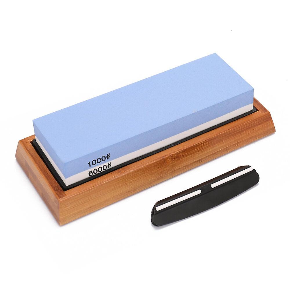 1000/6000 Grit Cutter Sharpener Whetstone Sharpening Stone With Fixed Angle Grinding Stone System Water Stone Honing Tool