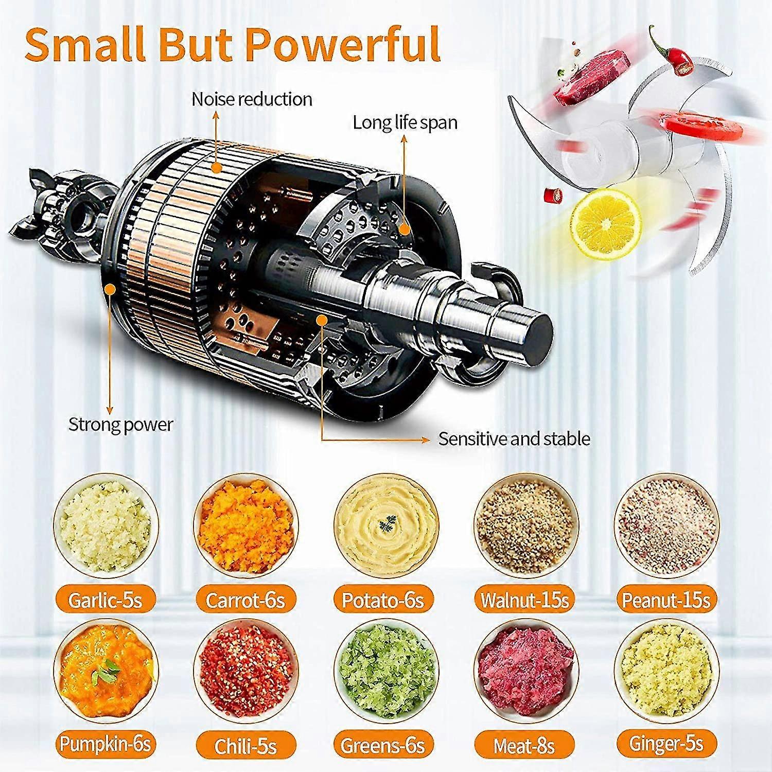 Electric Mini Chopperrechargeable Garlic Grinder Machine,green250ml