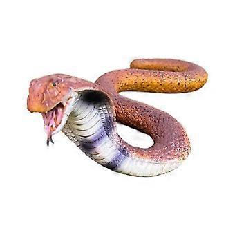 Realistic Cobra Snake Figurine, 12.5 Inch Flexible Silicone Snake Figure, Lifelike Wildlife Reptile Toy for Kids Education, Halloween Decorations, Out