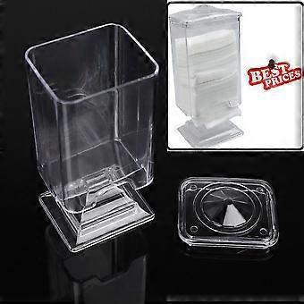 Wattepadspender mit staubdichtem Design, transparente Aufbewahrung für Make-up-Tücher zur übersichtlichen Aufbewahrung von Nageldesign-Produkten