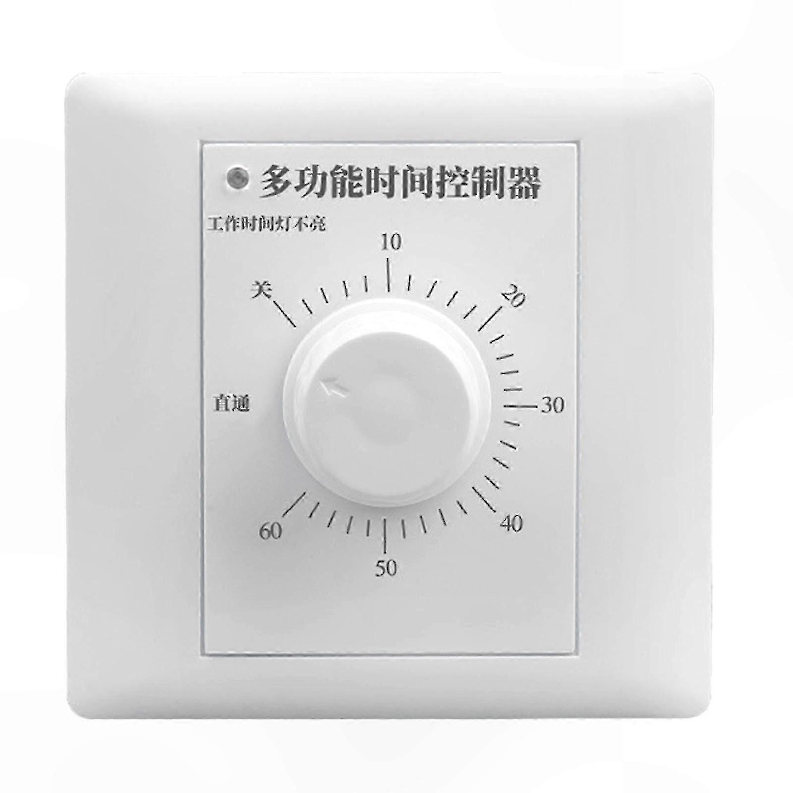 Mechanical Timer Switch for Home Kitchen Lighting 220V 86mm Wall Socket Cover Schedule Control Solution 26-27