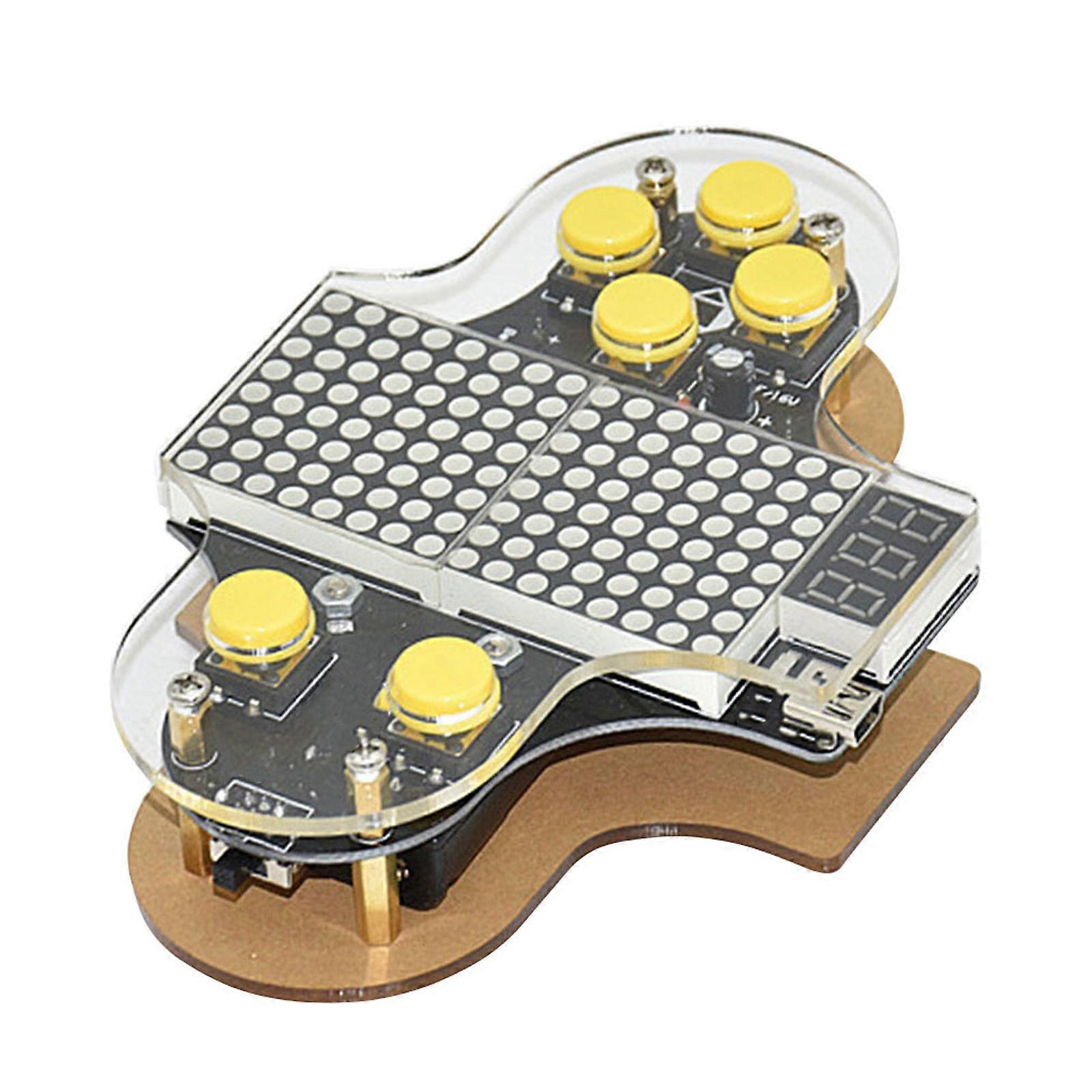 Electronic DIY Game Console Kit V2 Soldering Practice Kit with H6D2 Learn Electronics and Programming