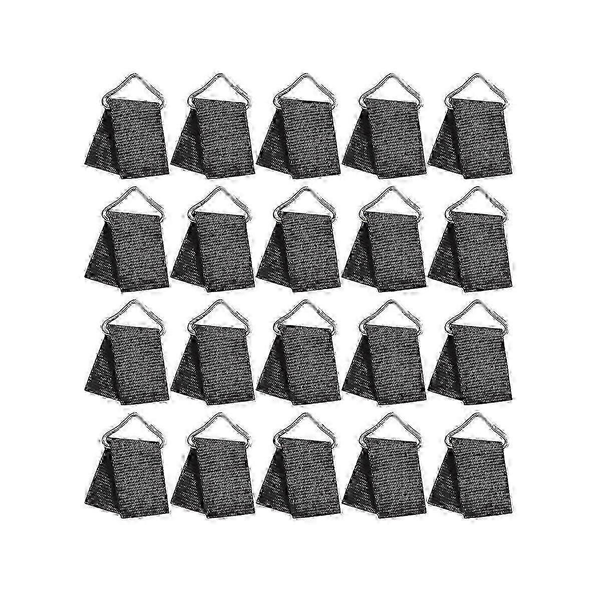 20 Sets Trampoline Spring Buckle Triangle Rings Buckle Trampoline Triangle Buckle V- Shaped Ring Tr