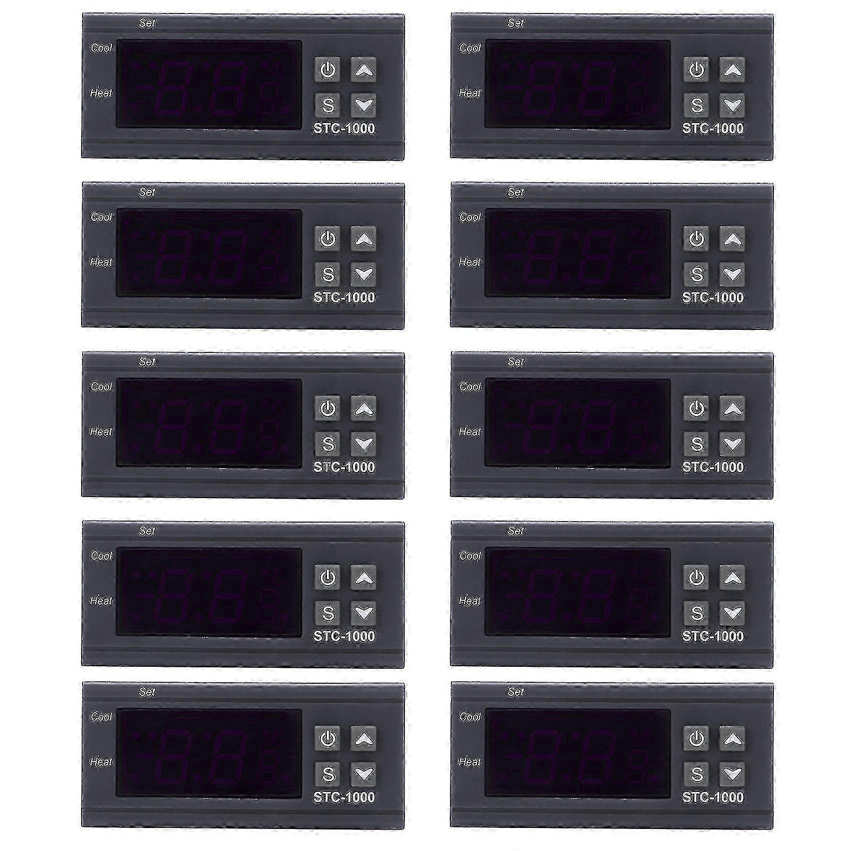 10x 220v Digital Stc-1000 Temperature Controller Thermostat Regulator+sensor Probe