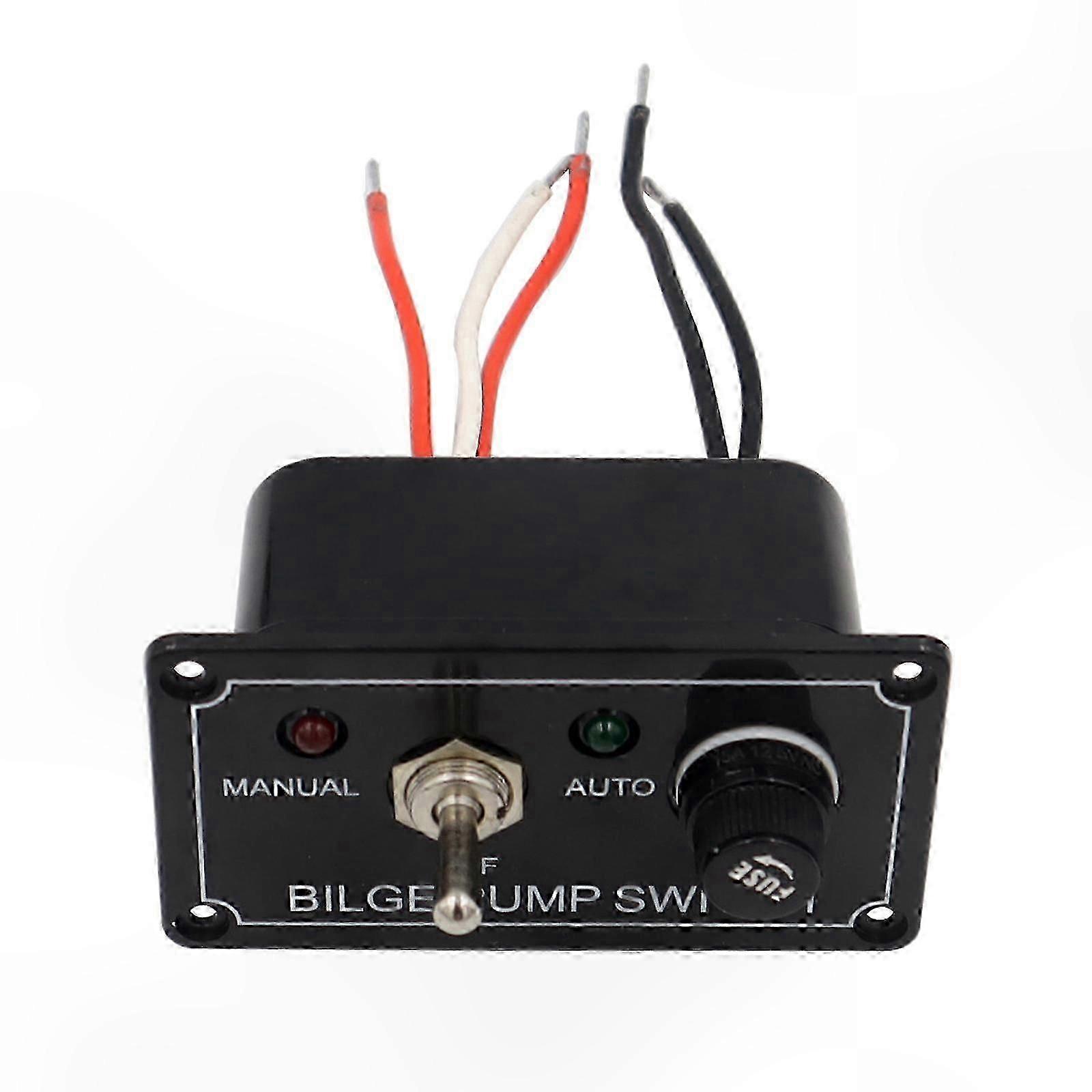 LED Light Indicator Bilge Pump Switch compatible with Boats with 3-Way Control Panel