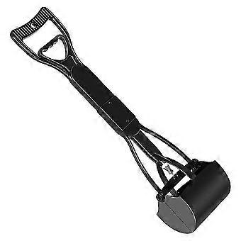 Dog Poop Grabber Pooper Scooper with Long Handle and Large Folding Design compatible with Efficient Pet Waste Cleanup Blue