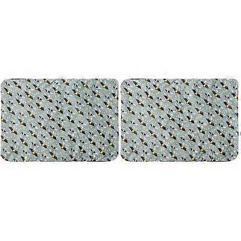 Portable Self Warming Cat Bed Mat for 2Pcs Comfortable Use