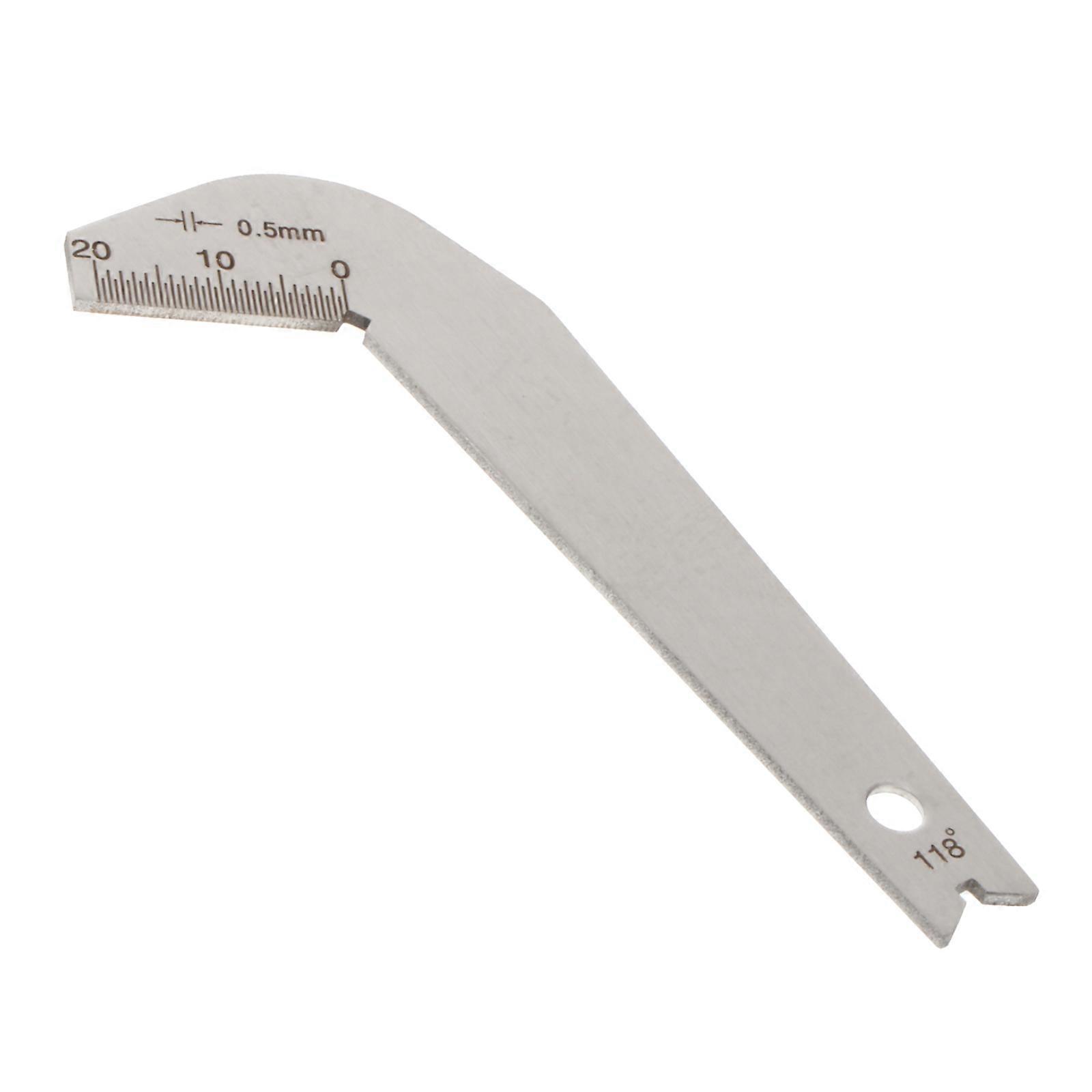 Drill Bits Gauge For Professionals 118 Degree Drill Bit Sharpening Angle With Feature 1Pack