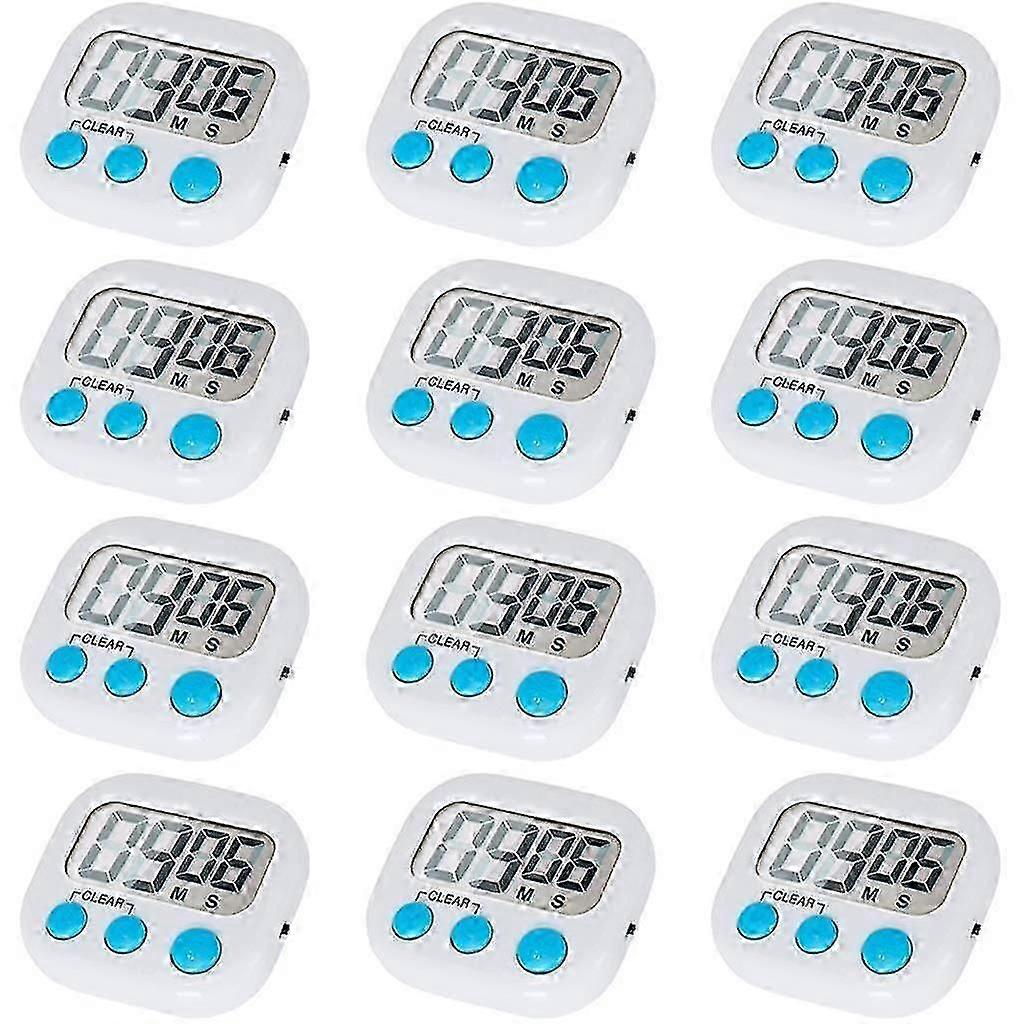 12 Pack Digital Kitchen Timer With On/off Switch, Loud Alarm cy