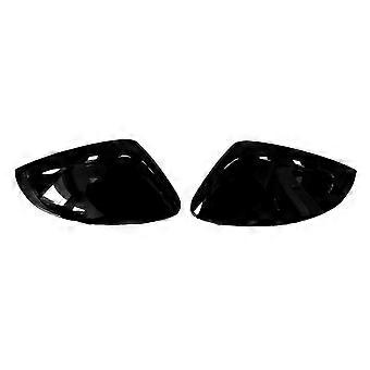 For 2008 208 2019-2025 Rearview Mirror Trim Glossy Black