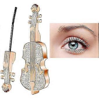 Elegant Violin Mascara, Silk Fiber Mascara Waterproof Lash Cosmetics Natural Lengthening