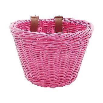 Kinderfiets voormand Fiets hangende mand Fiets PP rotan geweven mand met verstelbare riemen
