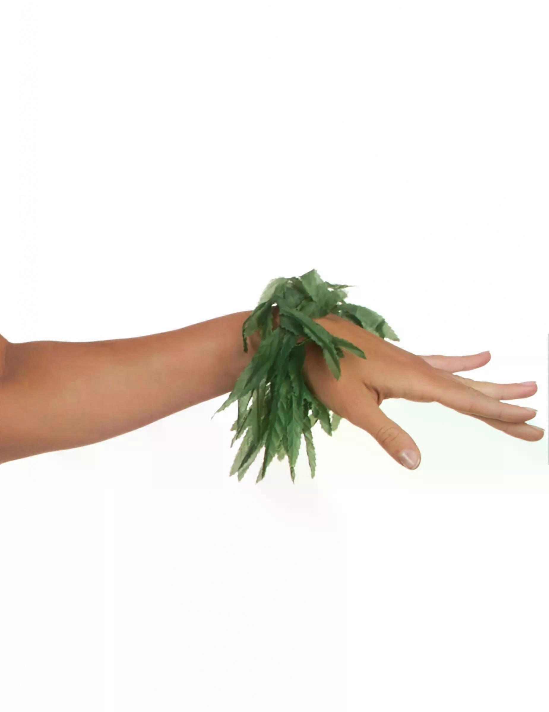 Tropical leaf wrist or ankle bracelet