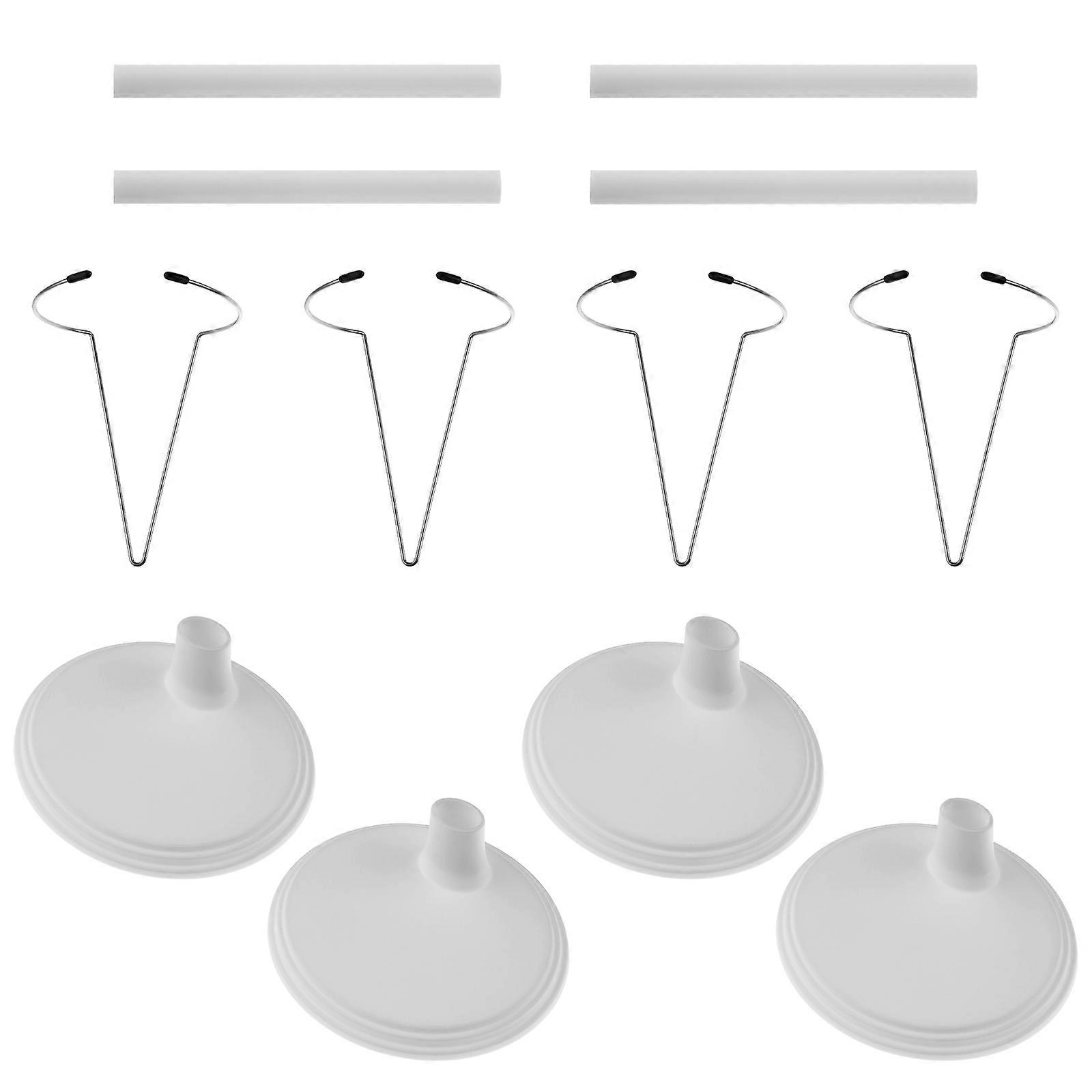 Doll Support Frames Nuobesty for Doll Stand Holders 4Pcs White Accessories