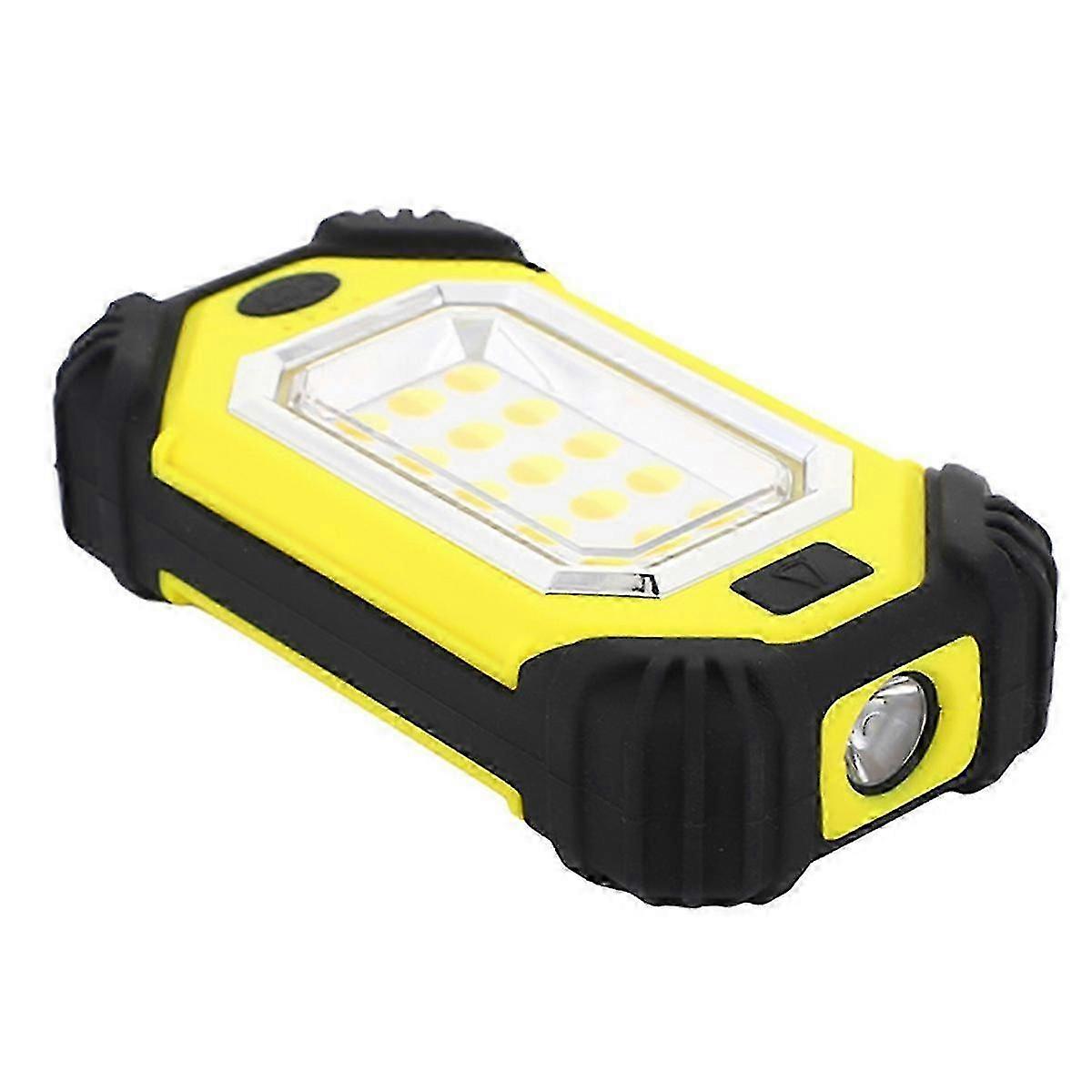 Portable LED Work Light with Double Magnets Adjustable Rechargeable Flashlight compatible Charging Mobile