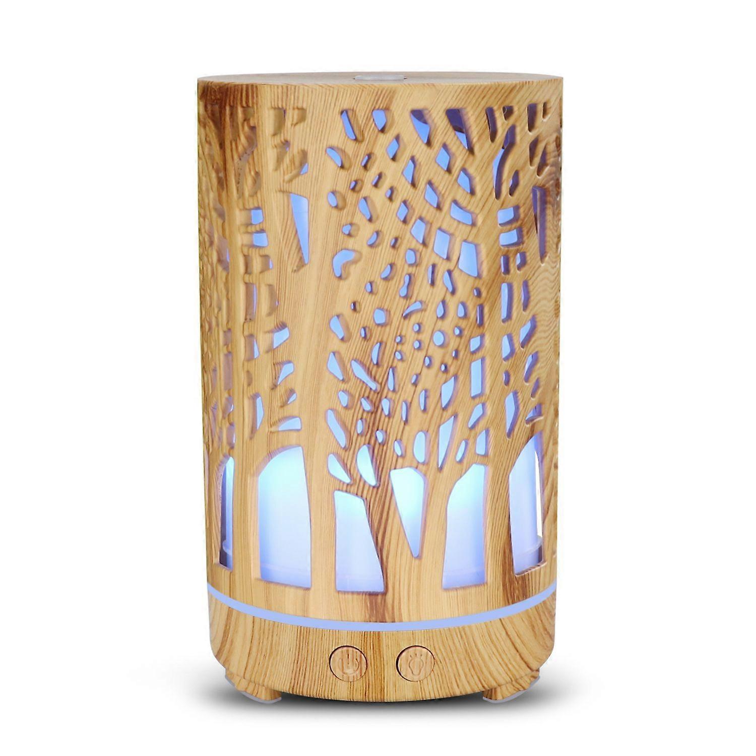 pc Essential Oil Diffuser, Aromatherapy Diffuser Humidifier, 200ML, 7 Lights, Includes USB Cable, Wood Design