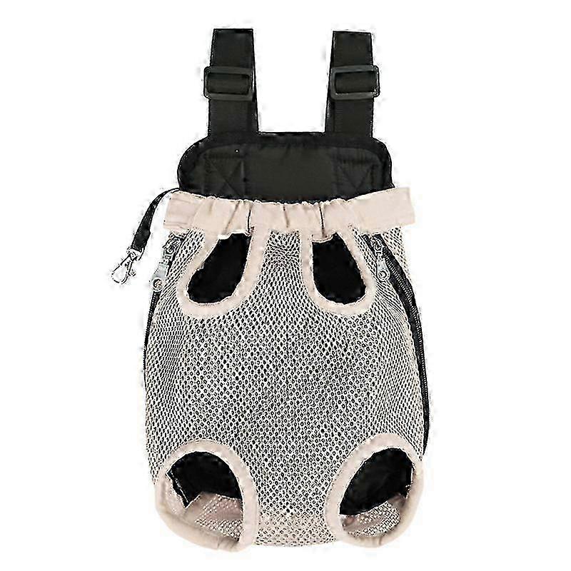 Elastic-Neck Dog Backpack With Leg Openings