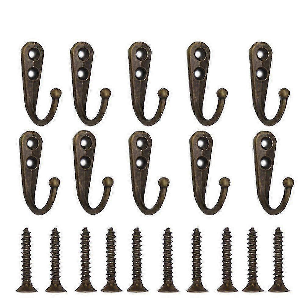 Dual-Hole Antique Bronze Hook